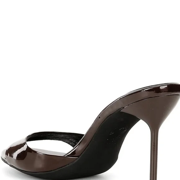 Jeffrey Campbell Dark Brown Patent Heels - Picture 3 of 6